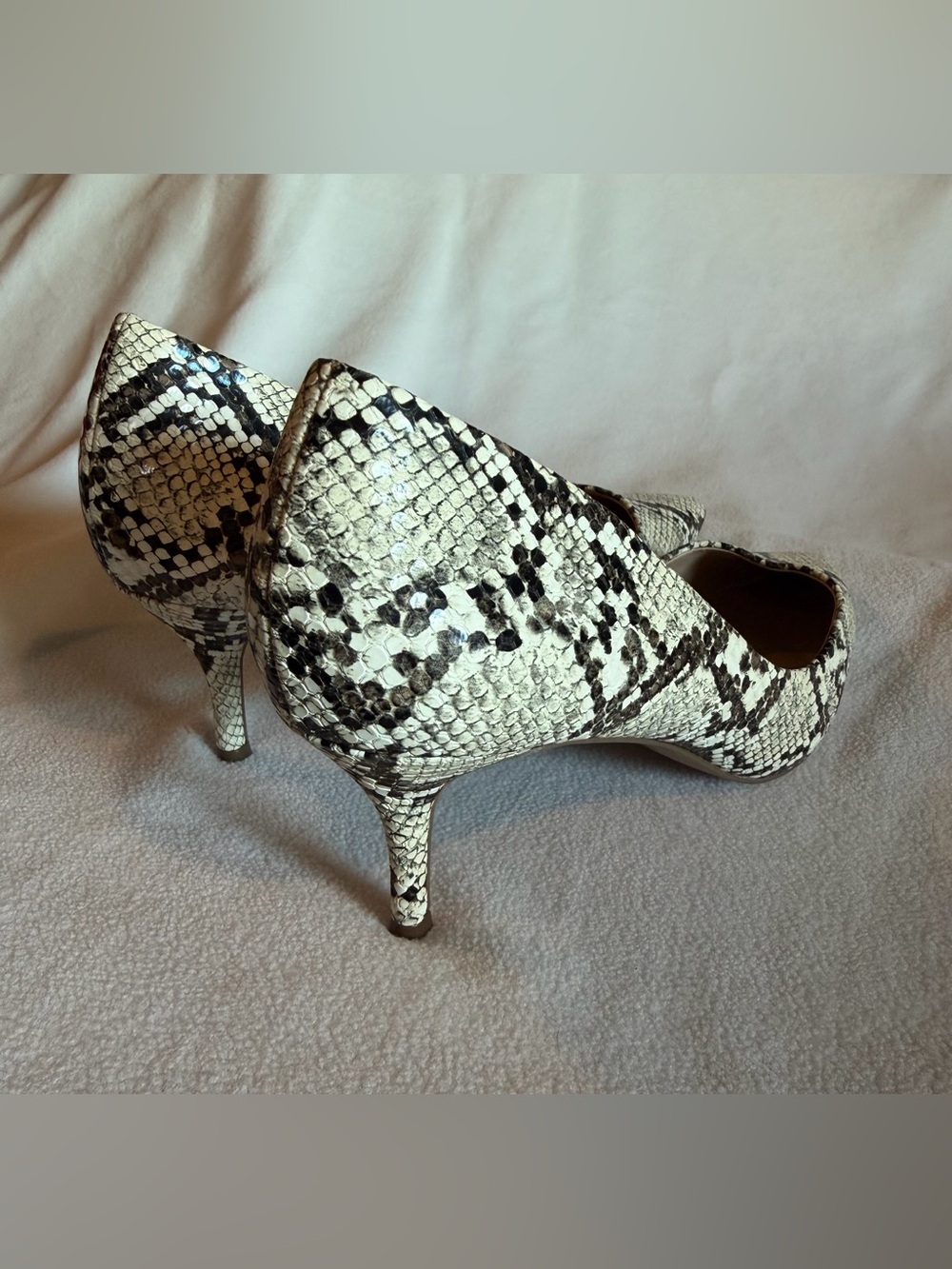 Charles David Dress Pumps Womens 8.5 Multicolor Angelica Snake Stiletto Heels - Picture 6 of 13